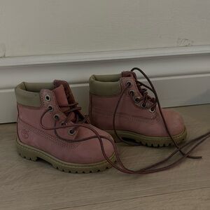 Timberland pink boots. Toddler girls size 4.5. Excellent condition.
